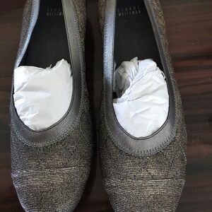 Stuart Weitzman Metallic Ballet Flats